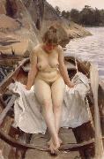Anders Zorn In Werner-s Rowing Boat china oil painting artist